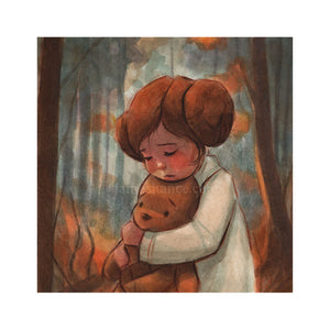 Chew & The Princess (Wookiee the Chew - 11"x11")