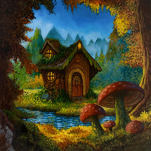 The Cottage By The Stream (Original Painting)