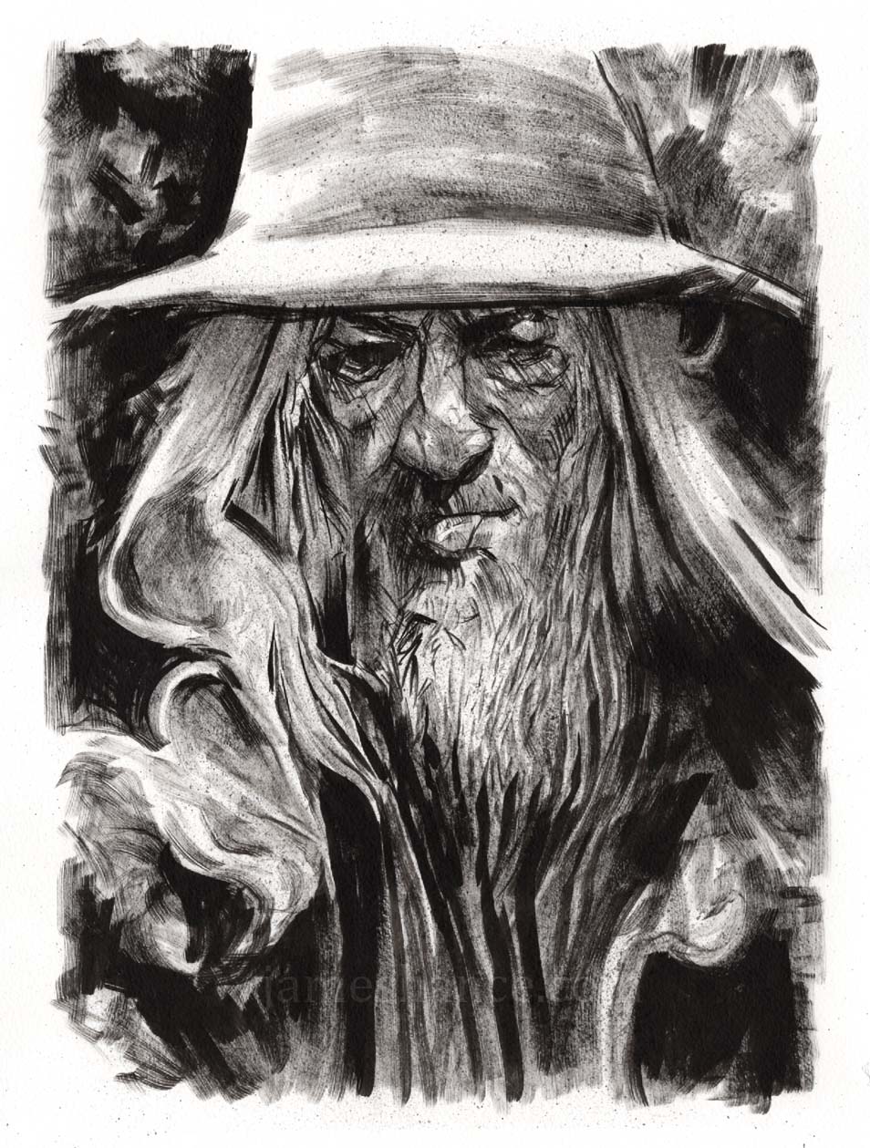 Gandalf (Original Ink Drawing)