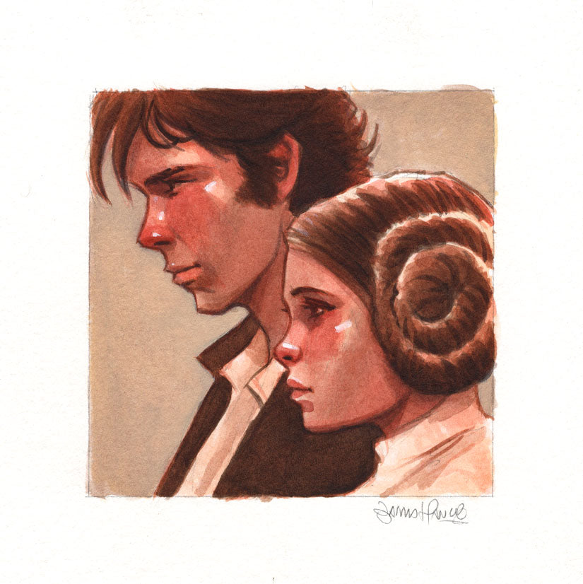 Han & Leia (Original Painting)
