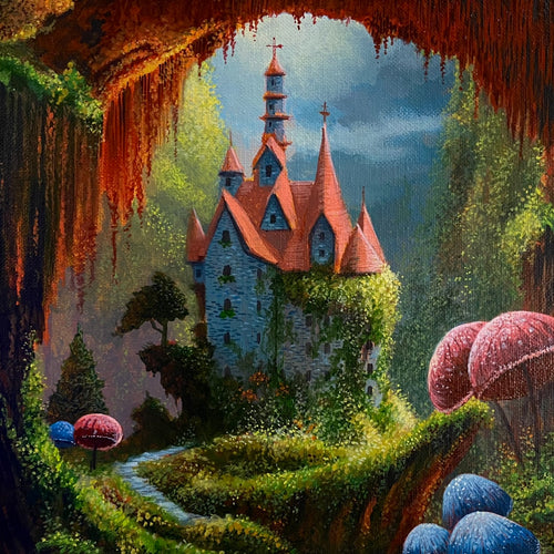 Hidden Willow Castle (Original Painting)