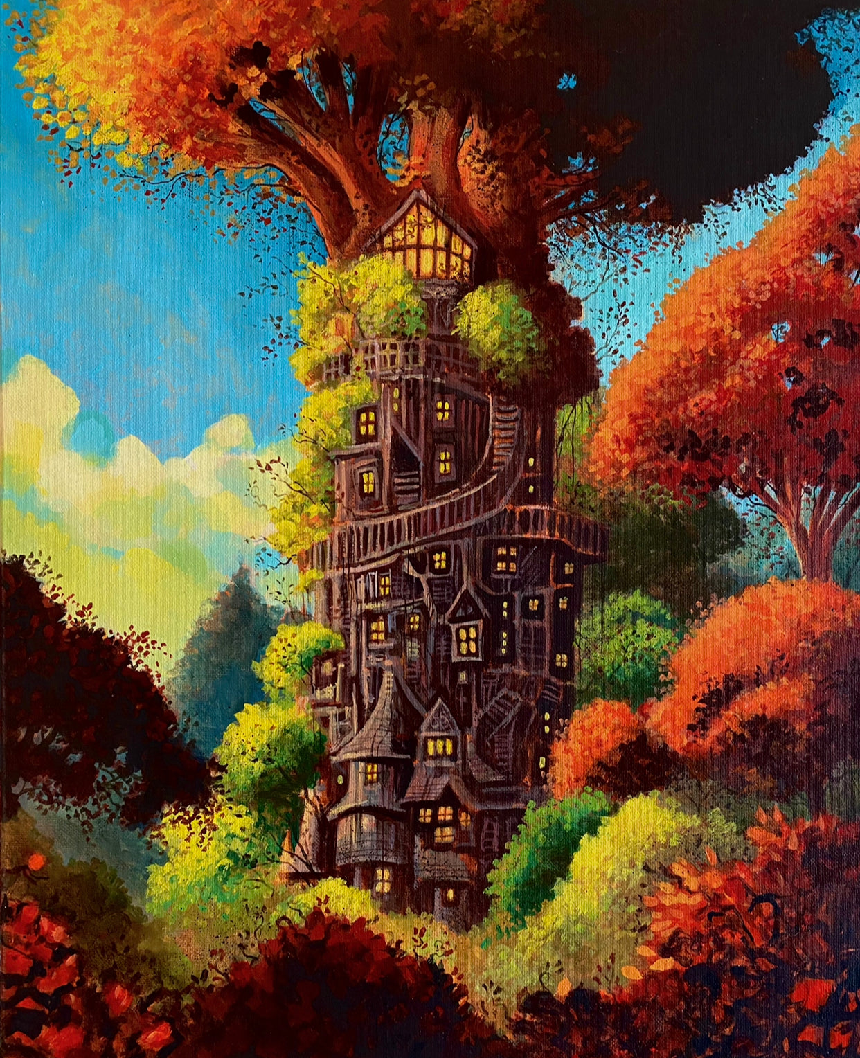 The Treehouse #2 (Original Painting)